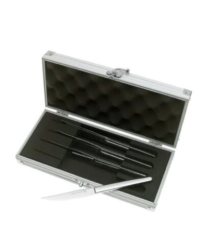 Wusthof 4-Piece Stainless-Steel Steak Knife Set with Storage Box
