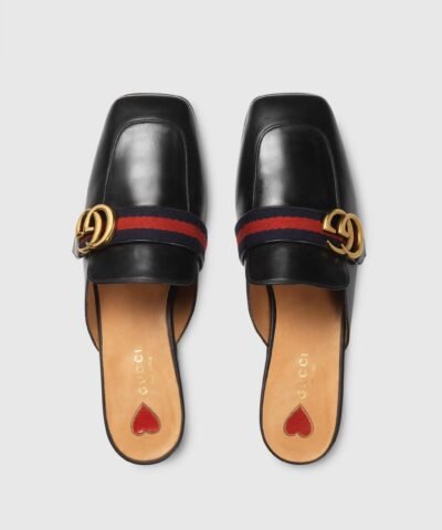 Gucci Leather Slipper, Black