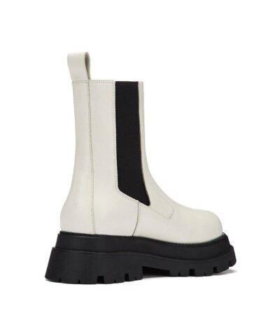 Ash Elite Tall Boots In White Leather
