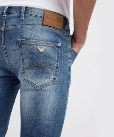 Emporio Armani J10 Extra Slim-Fit Cotton Twill Denim Jeans