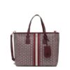 Tory Burch Gemini Link Canvas Small Top-Zip Tote