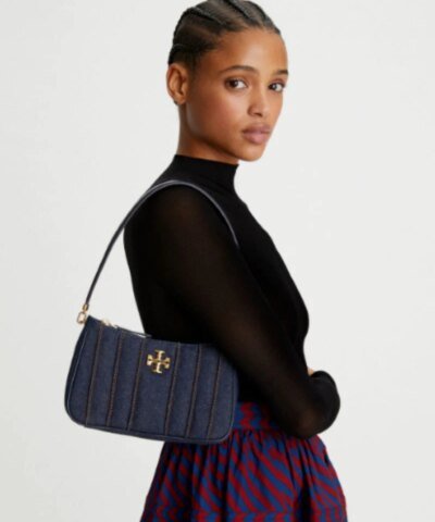 Tory Burch Kira Mini Denim Shoulder Bag