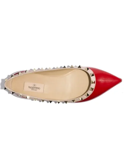 Valentino Garavani Patent Rockstud Ballet Flat