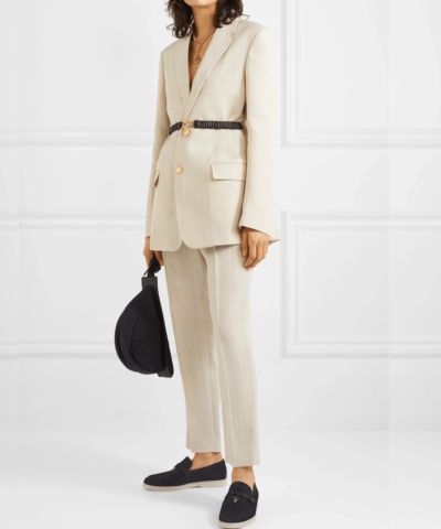 Loro Piana Summer Charms Walk Suede Loafers