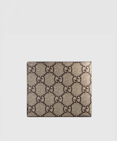 Gucci Bee Print GG Supreme Wallet