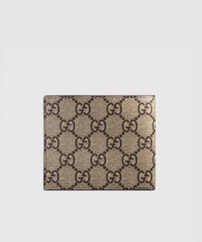 Gucci Tiger Print GG Supreme Wallet