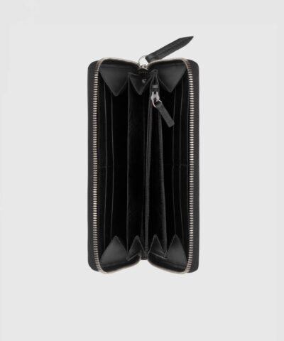 Gucci Bee print GG Supreme Zip Around Wallet