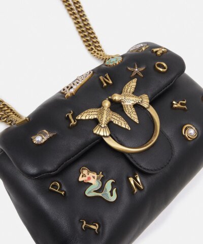 Pinko Mini Love Bag Puff Summer Pins, Black