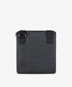 Armani Exchange Graffiti Logo Fabric Shoulder Bag