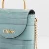 Chloe Small Aby Lock Crocodile-Effect Bag