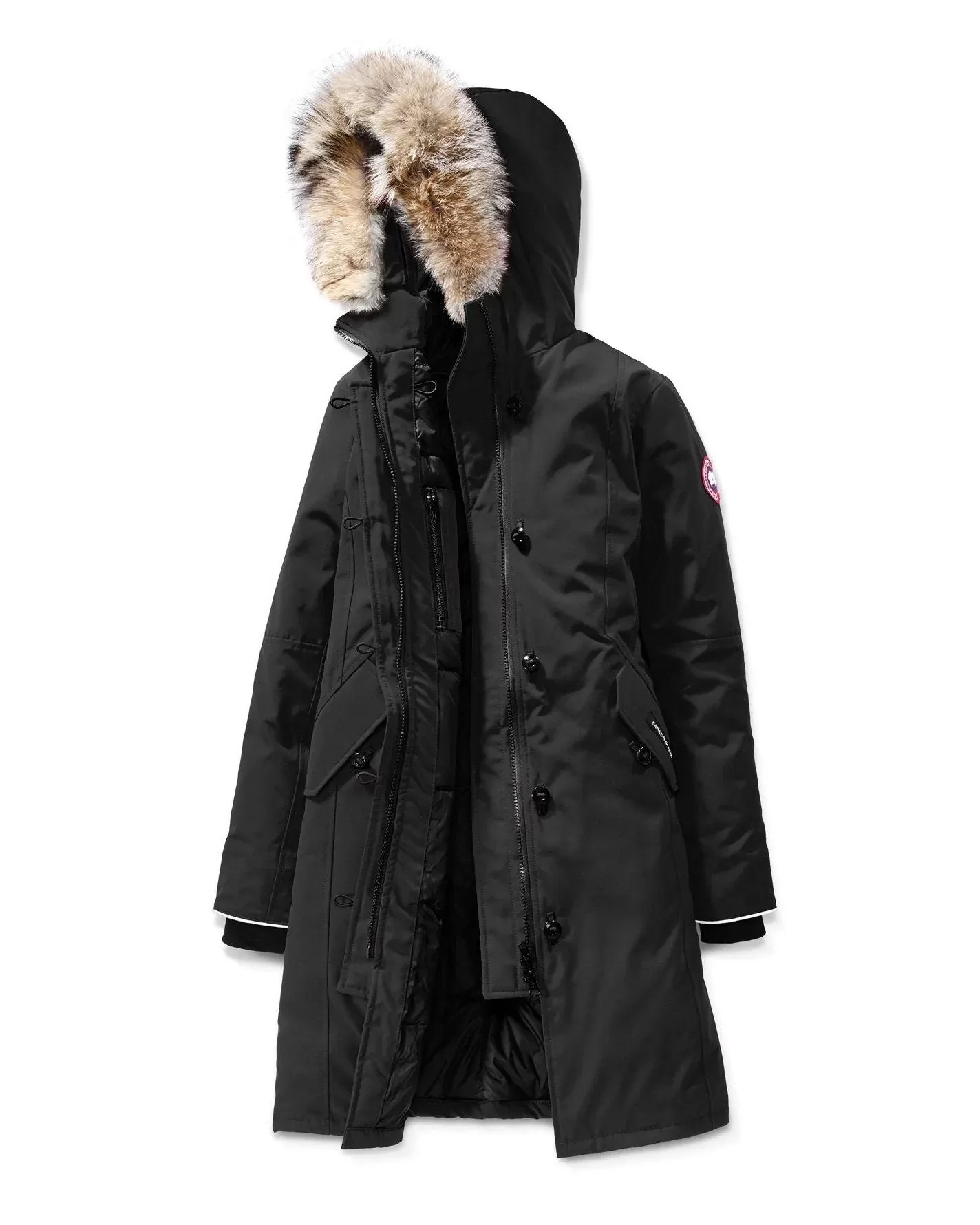 Canada Goose Youth Brittania Parka With Removable Fur Trim