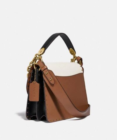 Coach Beat Shoulder Bag In Colorblock With Rivets