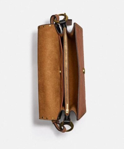 Coach Beat Shoulder Bag In Colorblock With Rivets