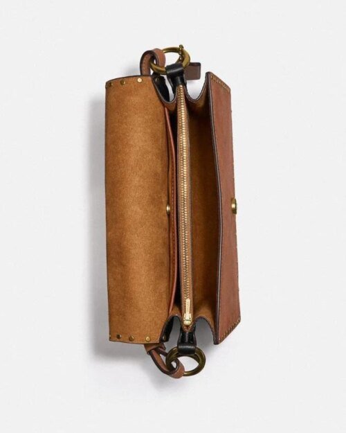 Coach Beat Shoulder Bag In Colorblock With Rivets
