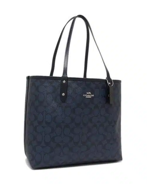 Coach Reversible Blocked Signature Tote+Wristlet