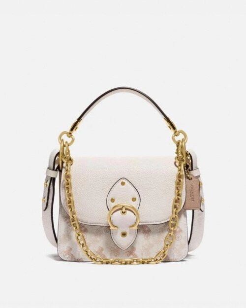 Coach Beat Shoulder Bag 18 With Horse And Carriage Print