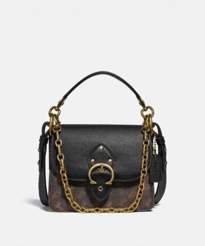 Coach Beat Shoulder Bag 18 With Horse And Carriage Print