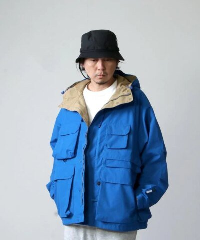 Daiwa Pier39 Gore-Tex Infinium Hooded Mountain Jacket, Blue