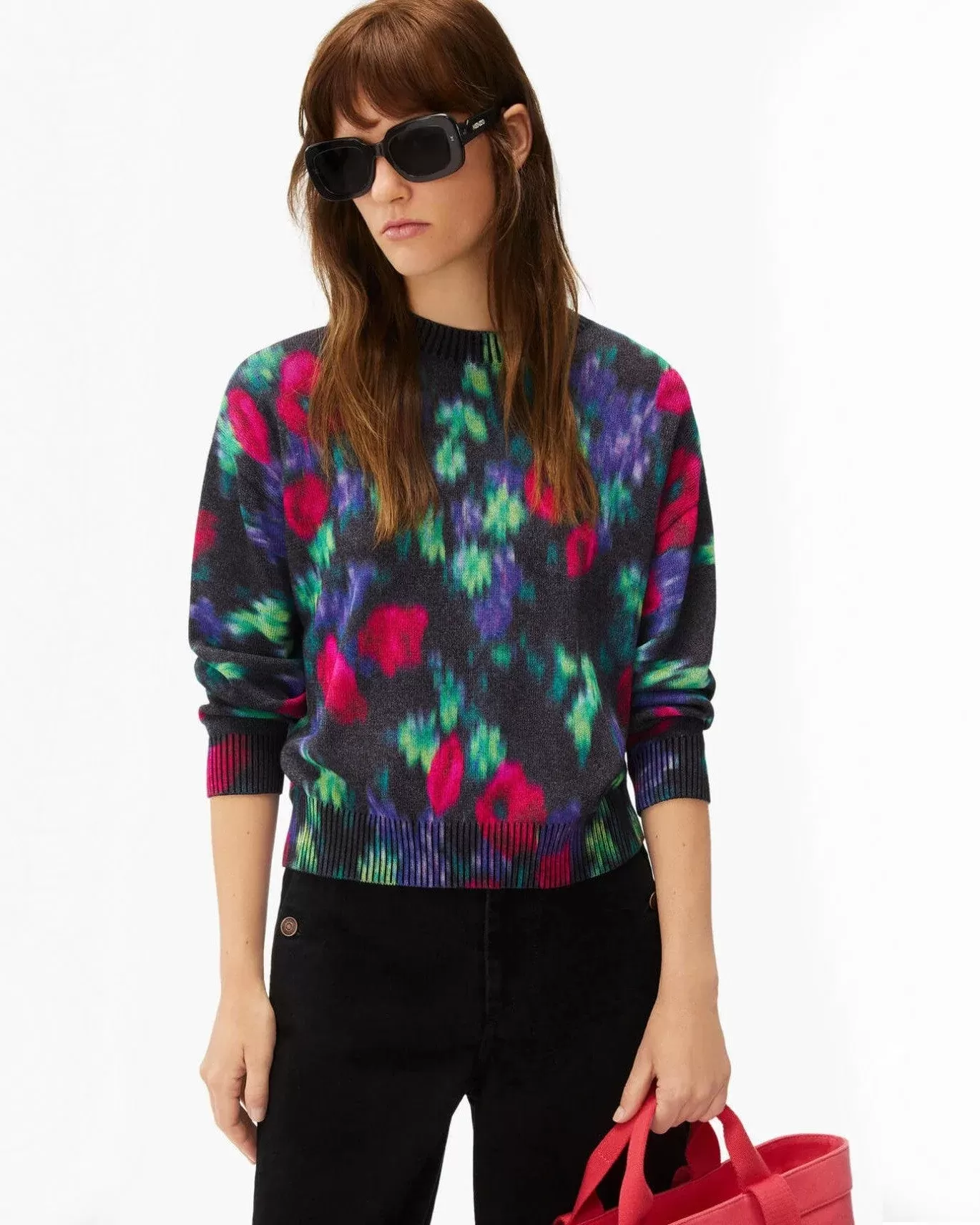 Kenzo 'Blurred Flowers' Jumper