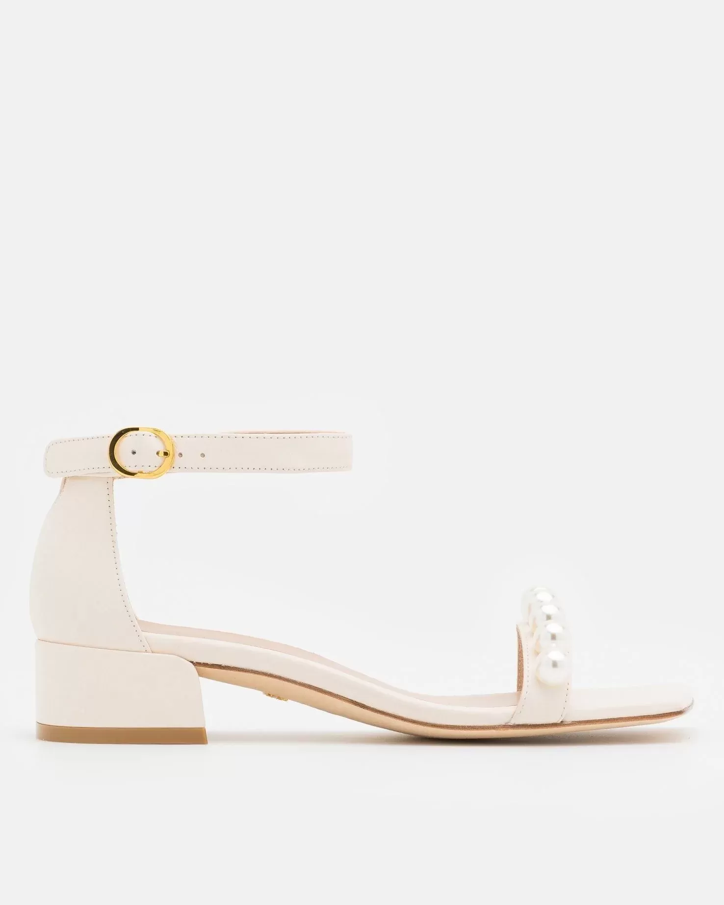 Stuart Weitzman Nudist June Square Sandals, Seashell