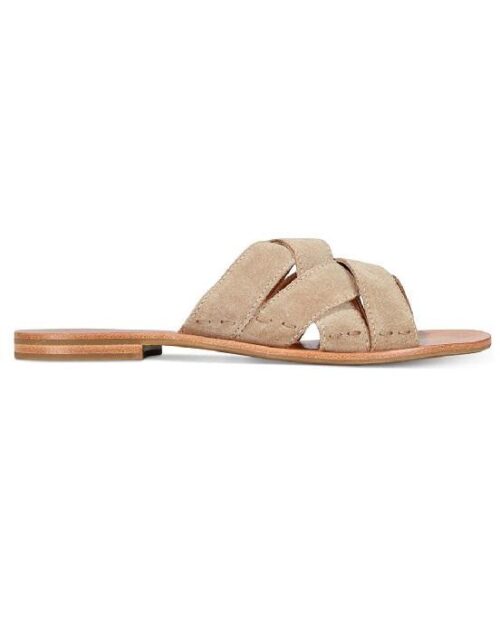 Frye Carla Criss Cross Open Toe Casual Slide Sandals