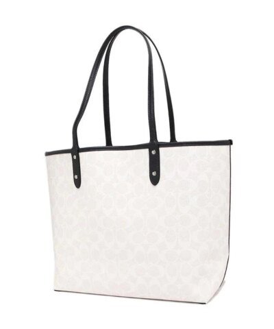 Coach Reversible Blocked Signature Tote+Wristlet