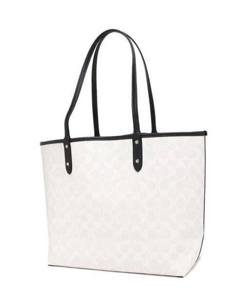 Coach Reversible Blocked Signature Tote+Wristlet