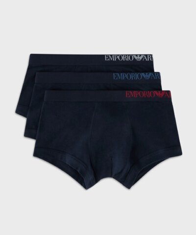 Emporio Armani Pack of 3 boxer briefs with side logo
