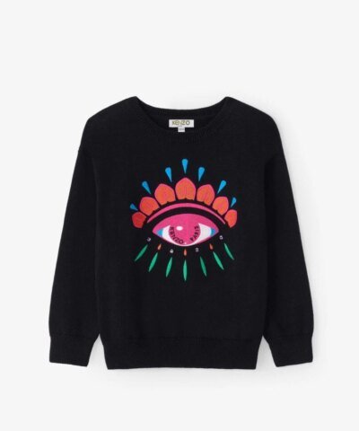 Kenzo Girl 'Lima' Eye Cashmere Sweater
