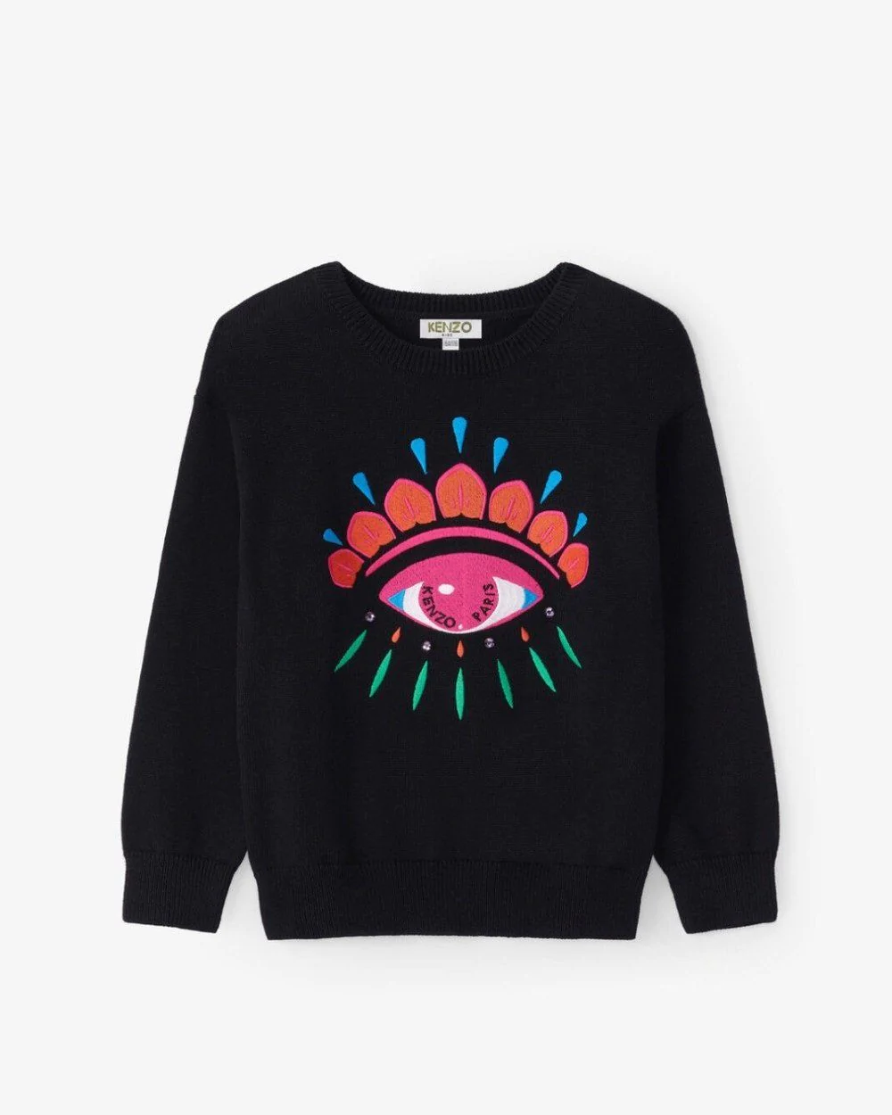Kenzo Girl 'Lima' Eye Cashmere Sweater