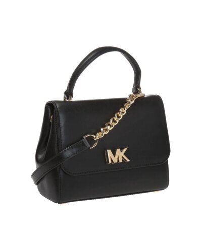 Michael Kors Mott Medium Leather Satchel Convertible Crossbody Bag