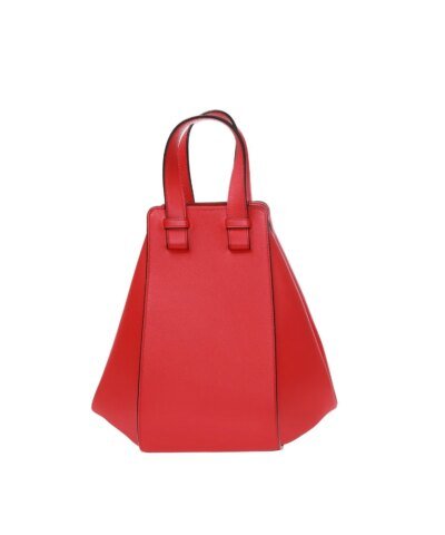 Loewe Hammock Small Leather Shoulder Bag In Red
