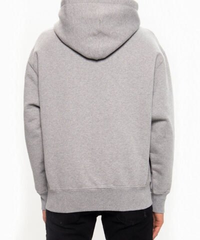 AMI Men's Grey De Coeur Hoodie