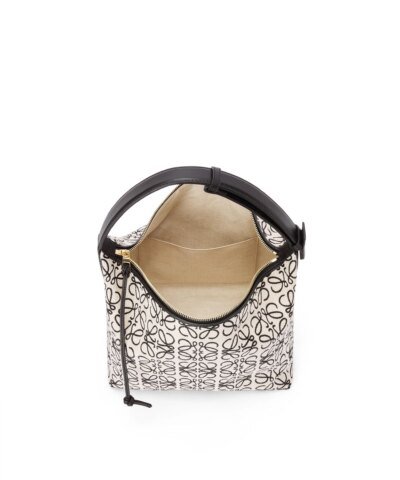 Loewe Cubi Bag In Anagram Jacquard And Calfskin