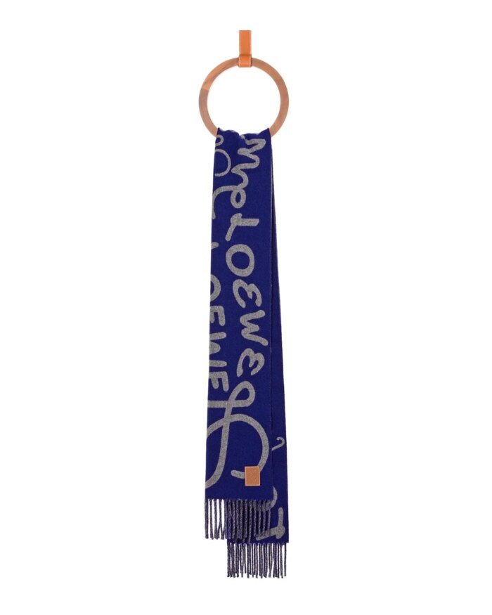 Loewe Scarf In Wool And Cashmere