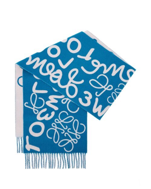 Loewe Scarf In Wool And Cashmere