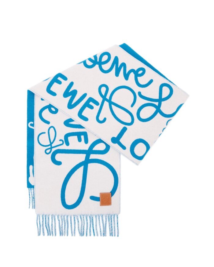 Loewe Scarf In Wool And Cashmere