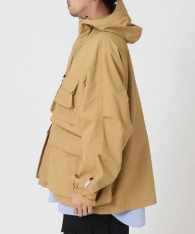 Daiwa Pier39 Gore-Tex Infinium Hooded Mountain Jacket, Beige