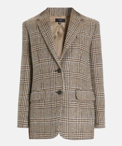 Weekend Max Mara Yarn-dyed Glen Plaid Wool Blazer