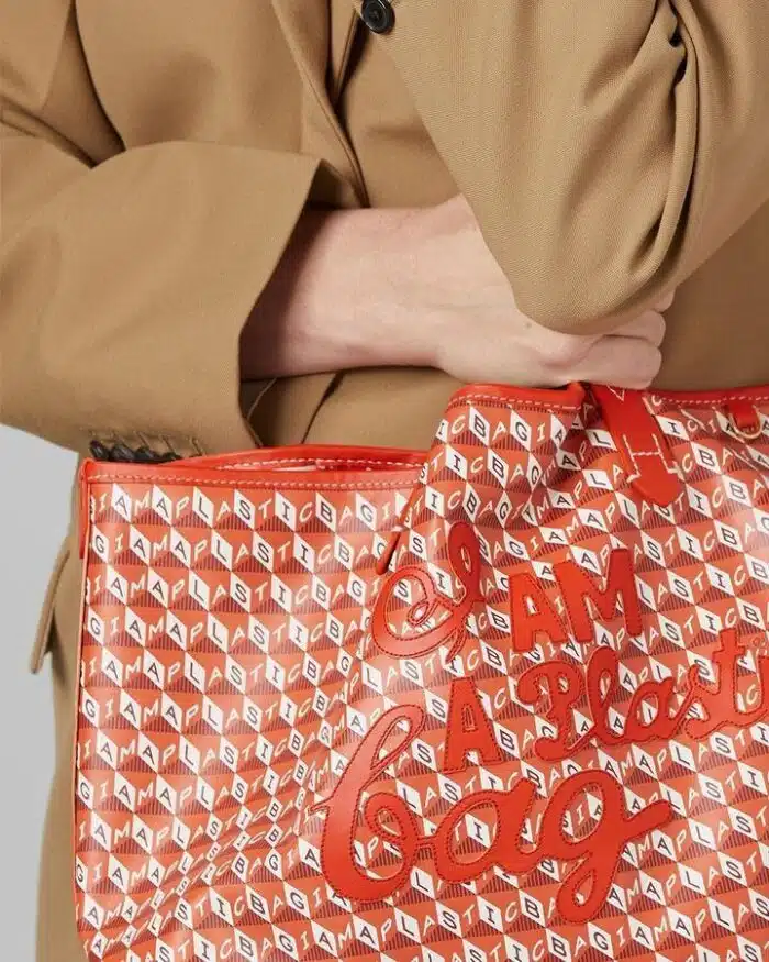 Anya Hindmarch Recycled Canvas Tote Bag, Clementine