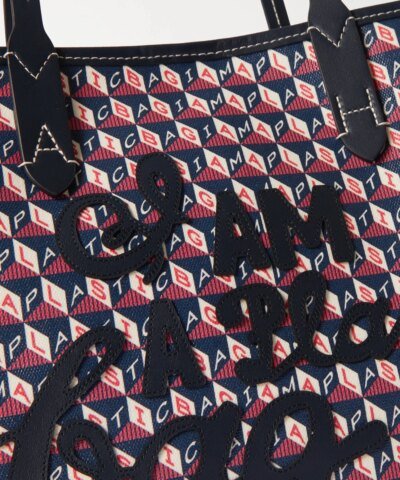 Anya Hindmarch Recycled Canvas Tote Bag, Blue