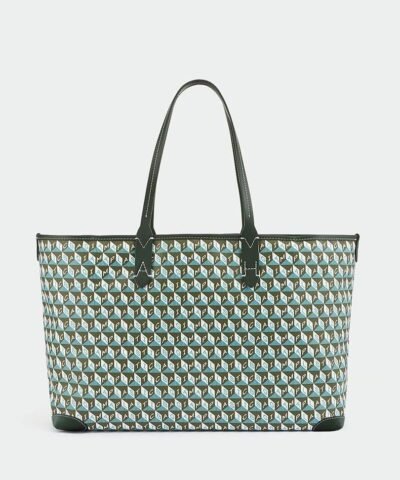 Anya Hindmarch Recycled Canvas Tote Bag, Pine Green