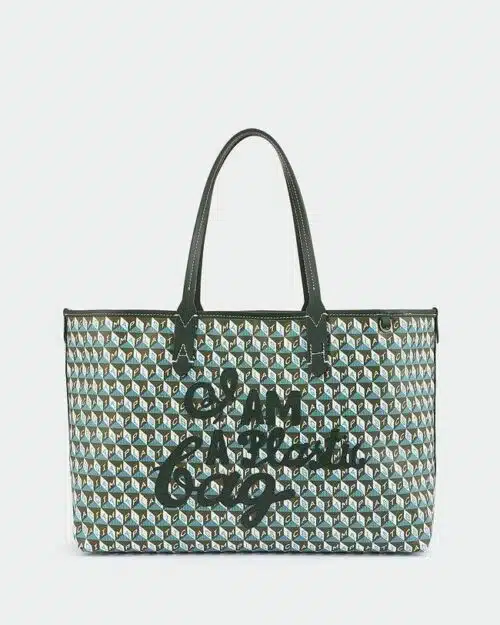 Anya Hindmarch Recycled Canvas Tote Bag, Pine Green