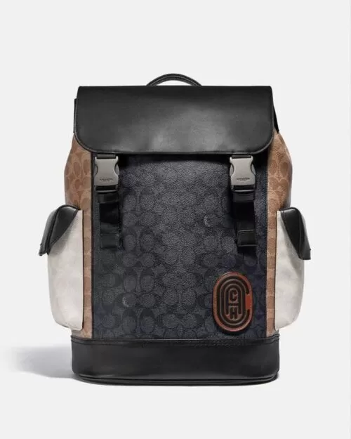 Coach Rivington Backpack In Colorblock Signature Canvas