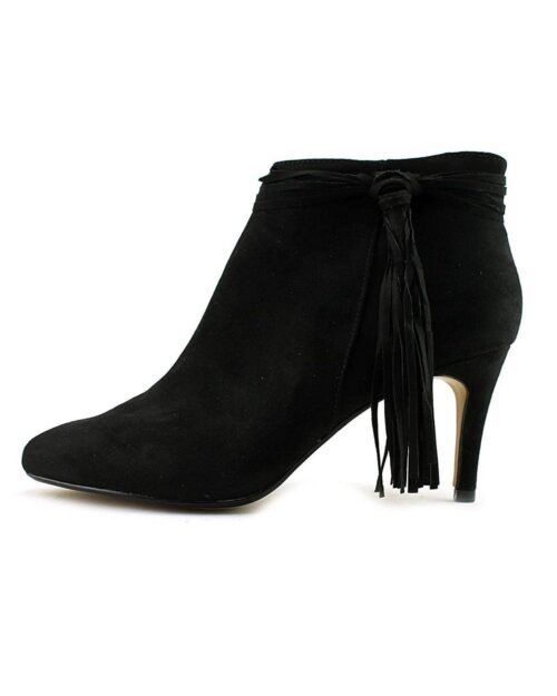 THALIA SODI Ts35 Alta Tassel Booties, Black