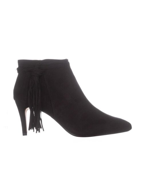 THALIA SODI Ts35 Alta Tassel Booties, Black