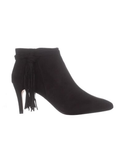 THALIA SODI Ts35 Alta Tassel Booties, Black