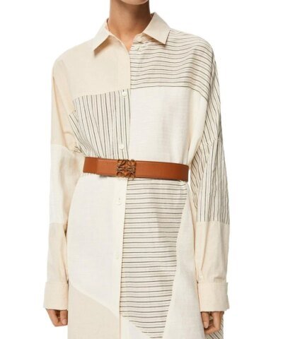 Loewe Anagram Belt In Soft Calfskin