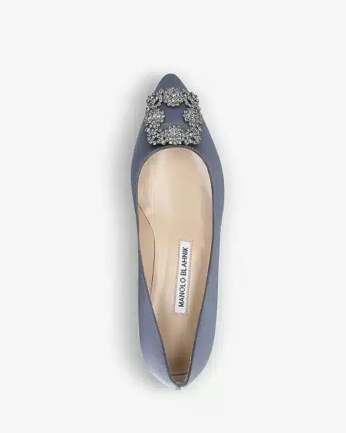 Manolo Blahnik Hangisi Satin Flats