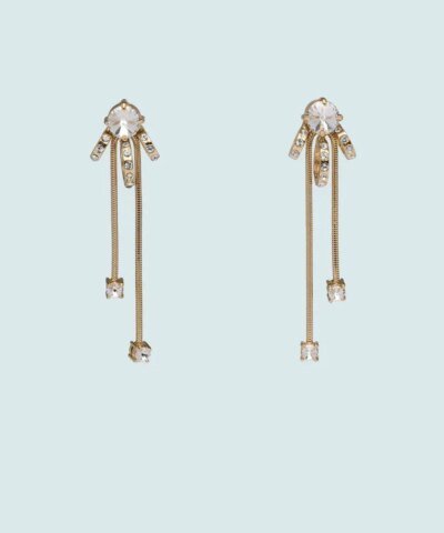 Miu Miu Crystal Pendant Earrings